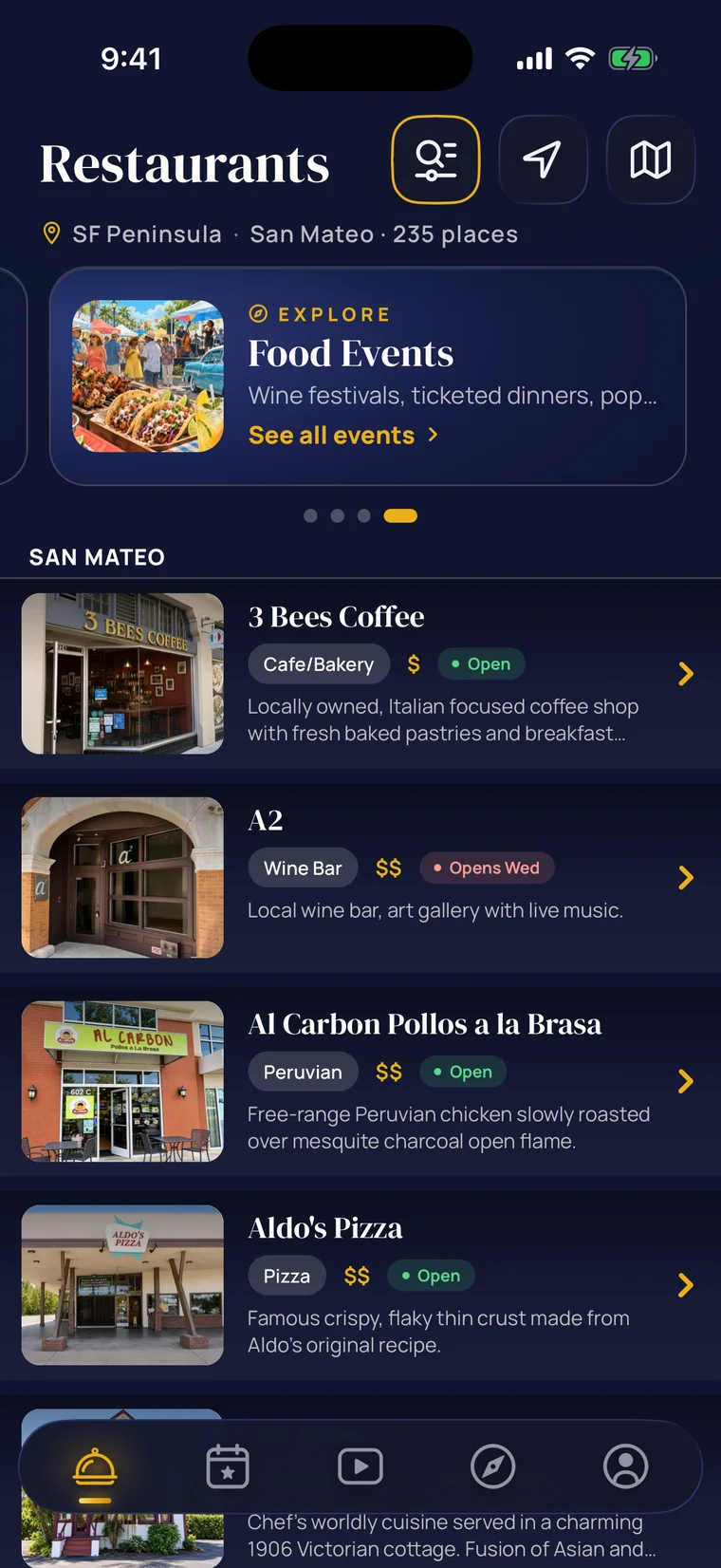 Outside Eats restaurant guide for the SF Peninsula